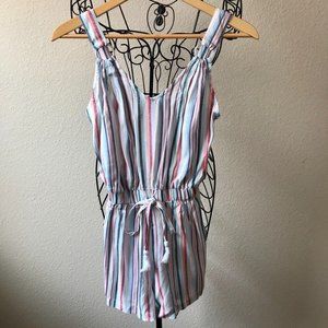 Derek Heart Striped Romper